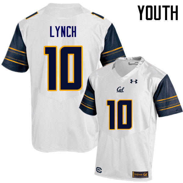 Youth #10 Marshawn Lynch Cal Bears (California Golden Bears College) Football Jerseys Sale-White - Click Image to Close